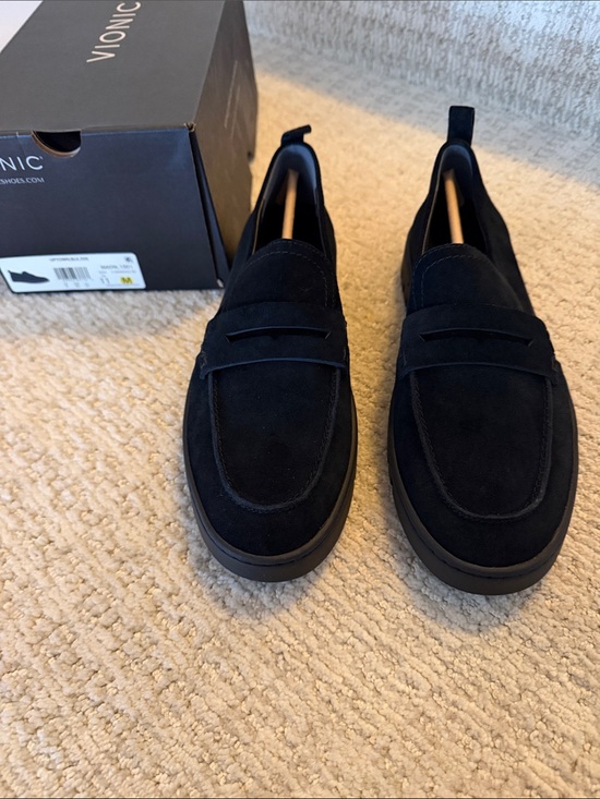 Vionic Shoes - Vionic Uptown Women’s Black Suede Slip-On Loafers